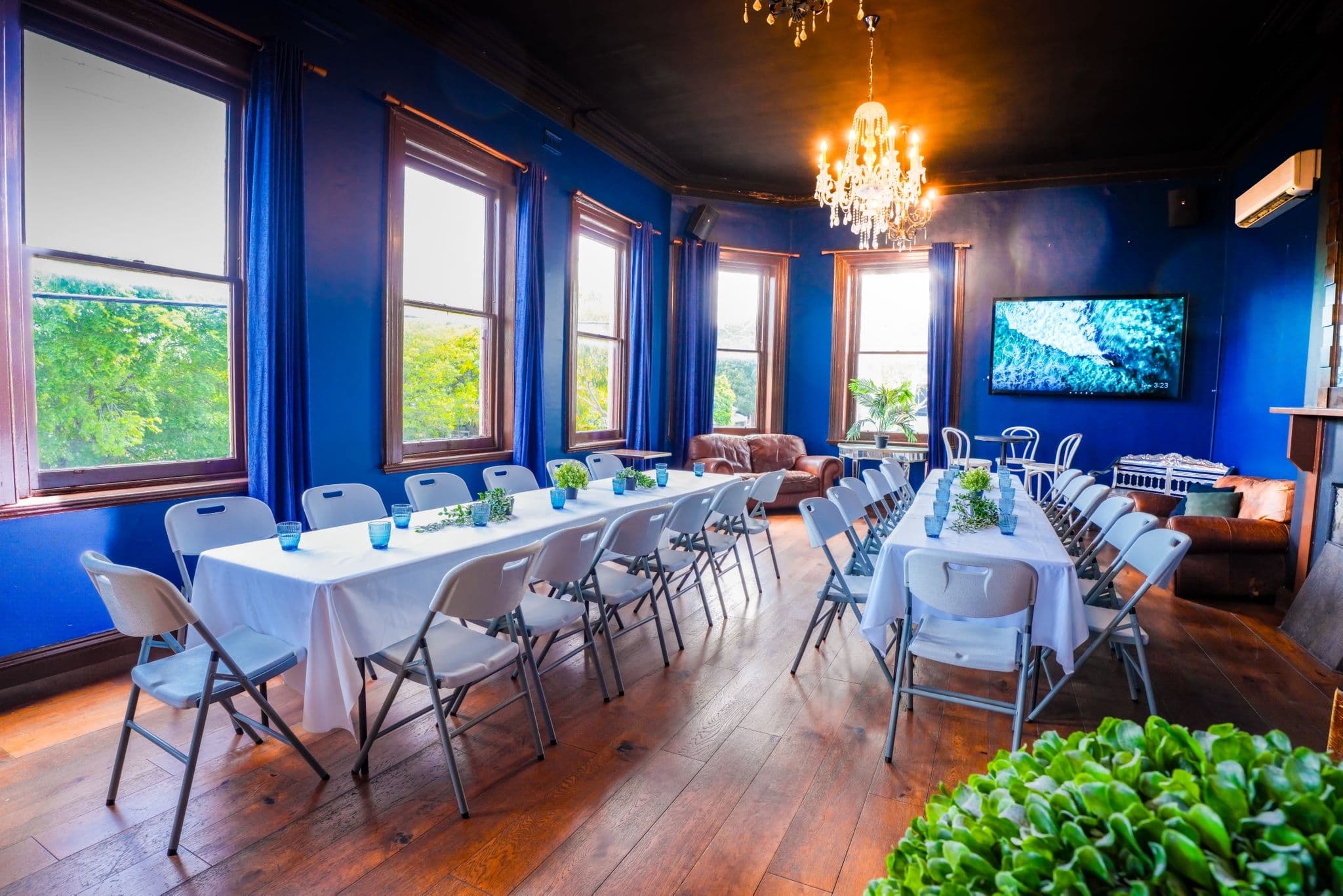A private function setup at The Cornerstone Pub in Port Melbourne